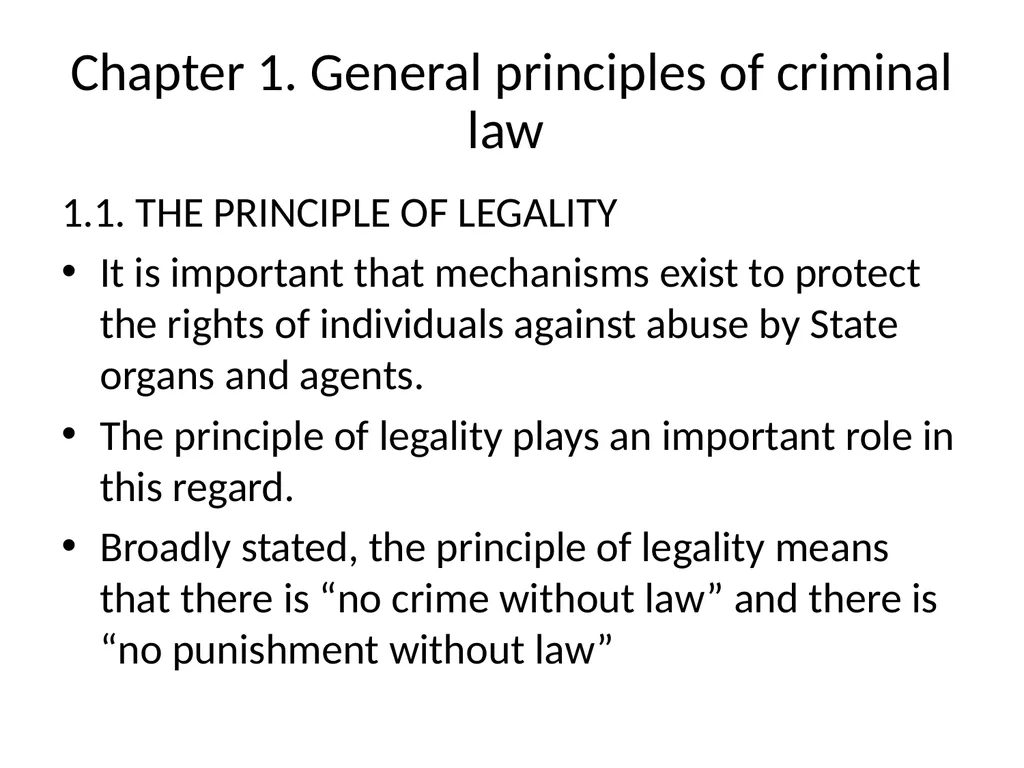 General Criminal Law slides Power Point - slide 9 of 230