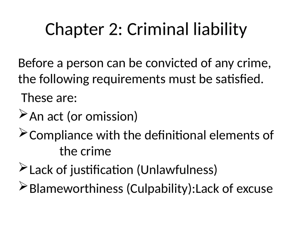 General Criminal Law slides Power Point - slide 24 of 230