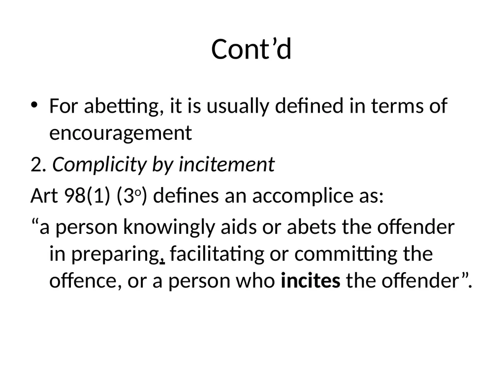 General Criminal Law slides Power Point - slide 120 of 230