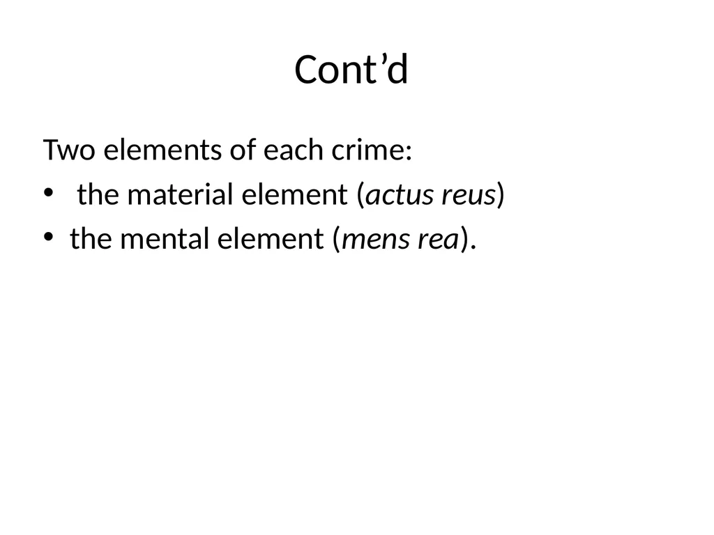 General Criminal Law slides Power Point - slide 29 of 230