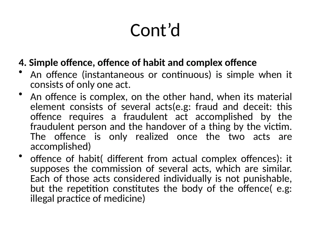 General Criminal Law slides Power Point - slide 35 of 230