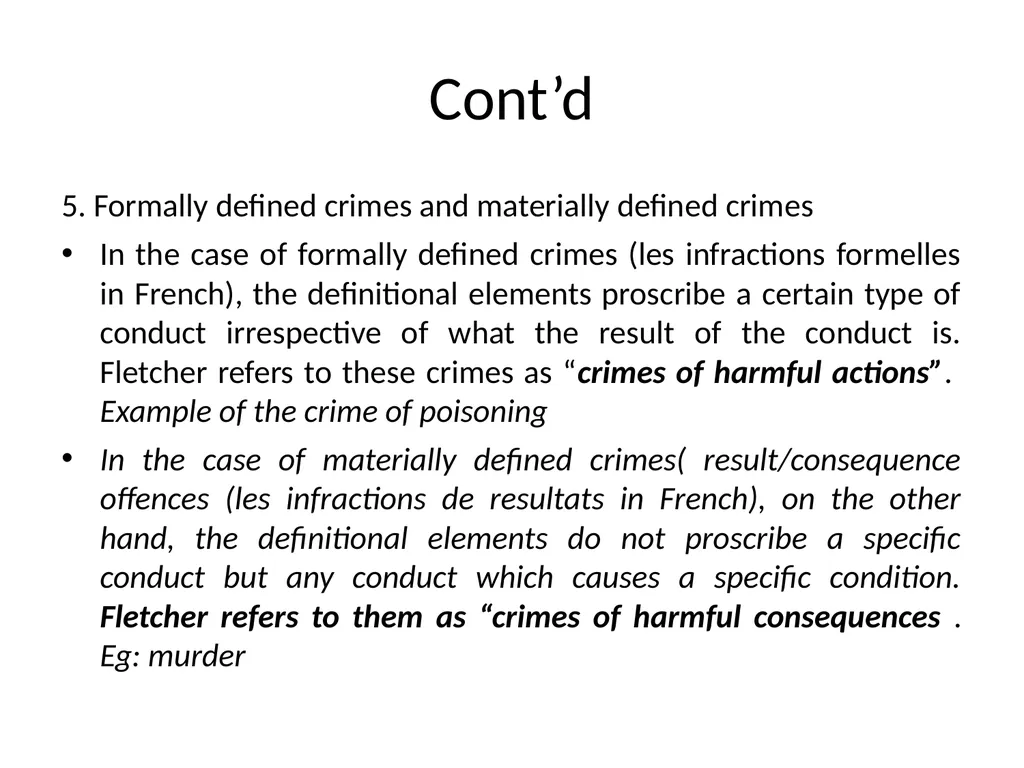 General Criminal Law slides Power Point - slide 36 of 230
