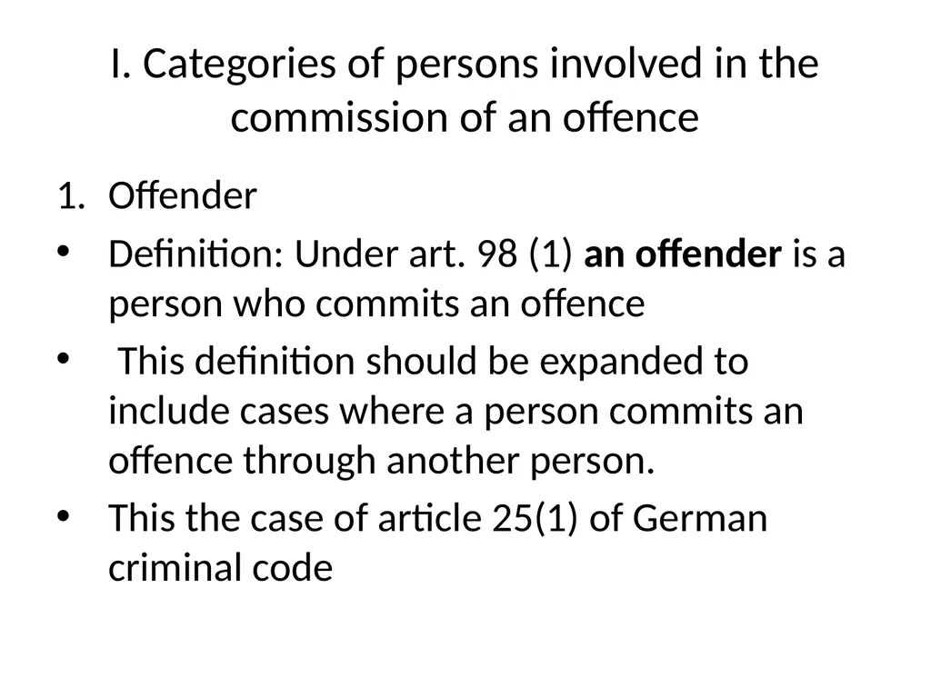 General Criminal Law slides Power Point - slide 114 of 230