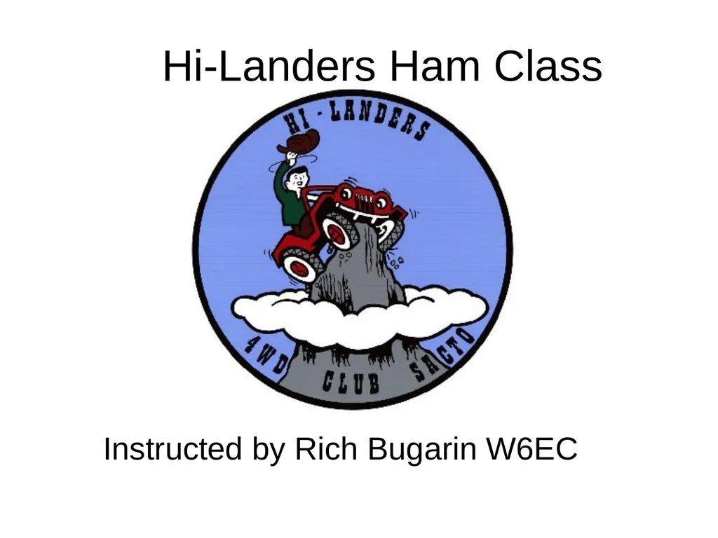 Hi-Landers Ham Class Instructed by Rich Bugarin - slide 1 of 82