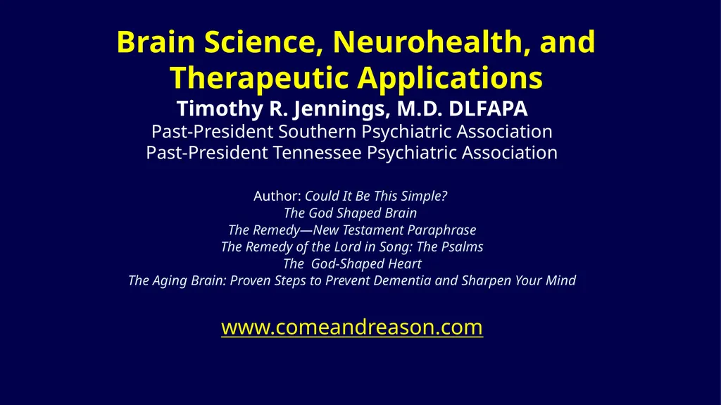 Brain Science, Neurohealth, and Therapeutic