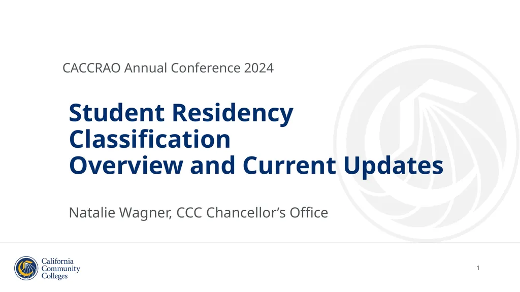Student Residency Classification Overview and