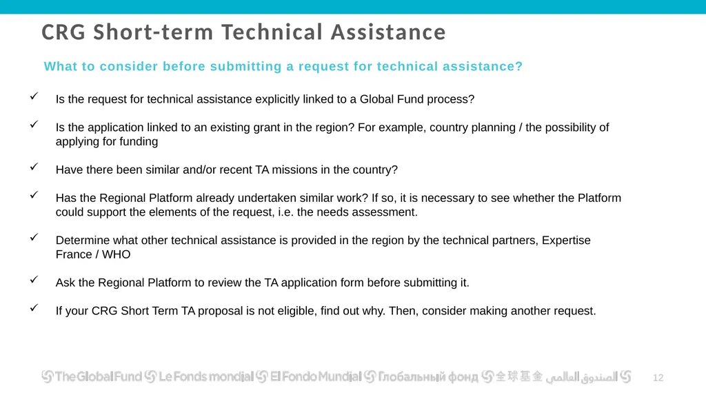 Global Fund Community, Rights and Gender Technical - slide 12 of 16