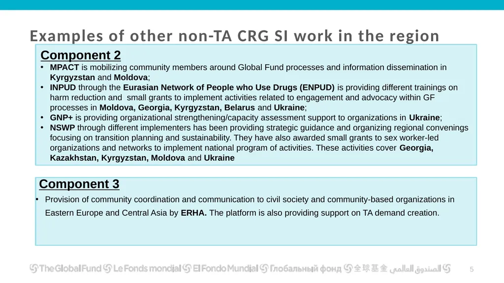 Global Fund Community, Rights and Gender Technical - slide 5 of 16