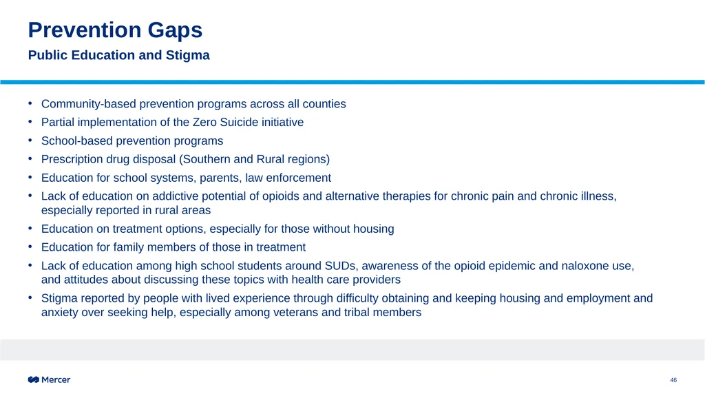 Statewide Substance Use Response Working Group - slide 46 of 60