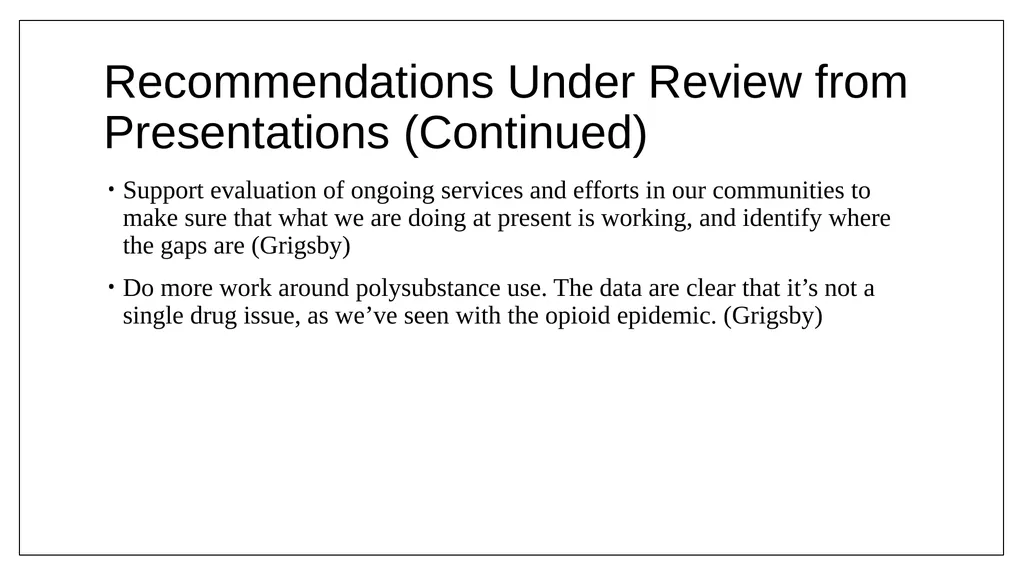 Statewide Substance Use Response Working Group - slide 22 of 60
