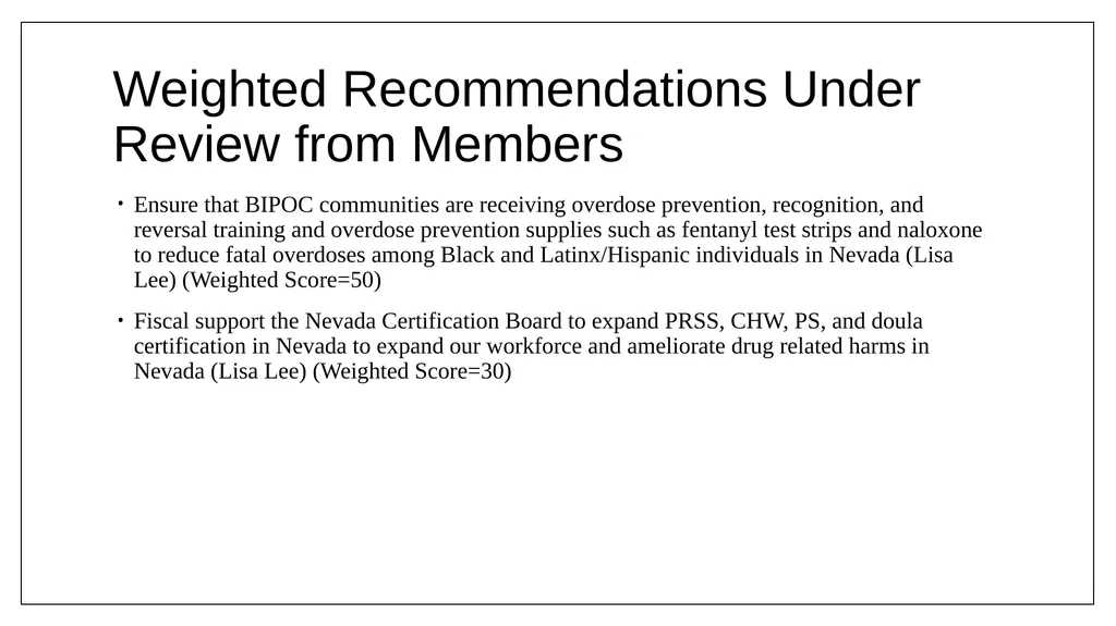 Statewide Substance Use Response Working Group - slide 30 of 60