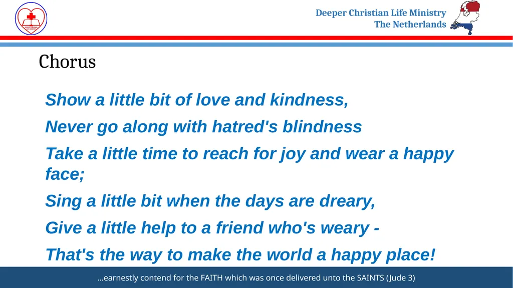 Welcome to DEEPER LIFE BIBLE CHURCH SUNDAY SERVICE - slide 4 of 34