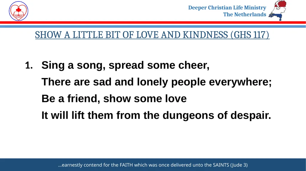 Welcome to DEEPER LIFE BIBLE CHURCH SUNDAY SERVICE - slide 3 of 34