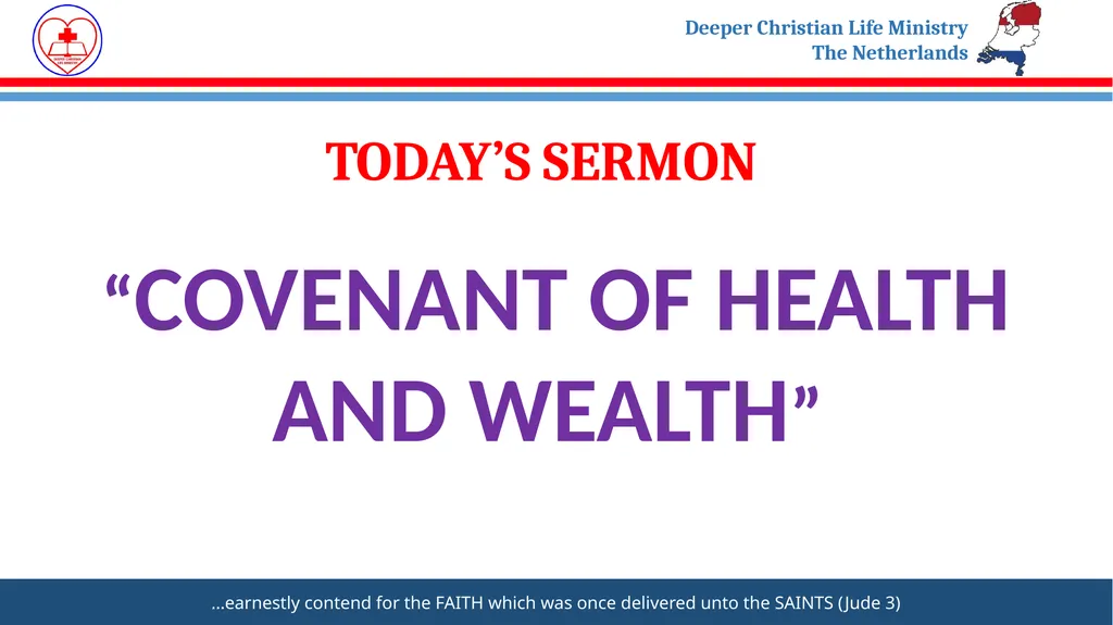 Welcome to DEEPER LIFE BIBLE CHURCH SUNDAY SERVICE - slide 33 of 34