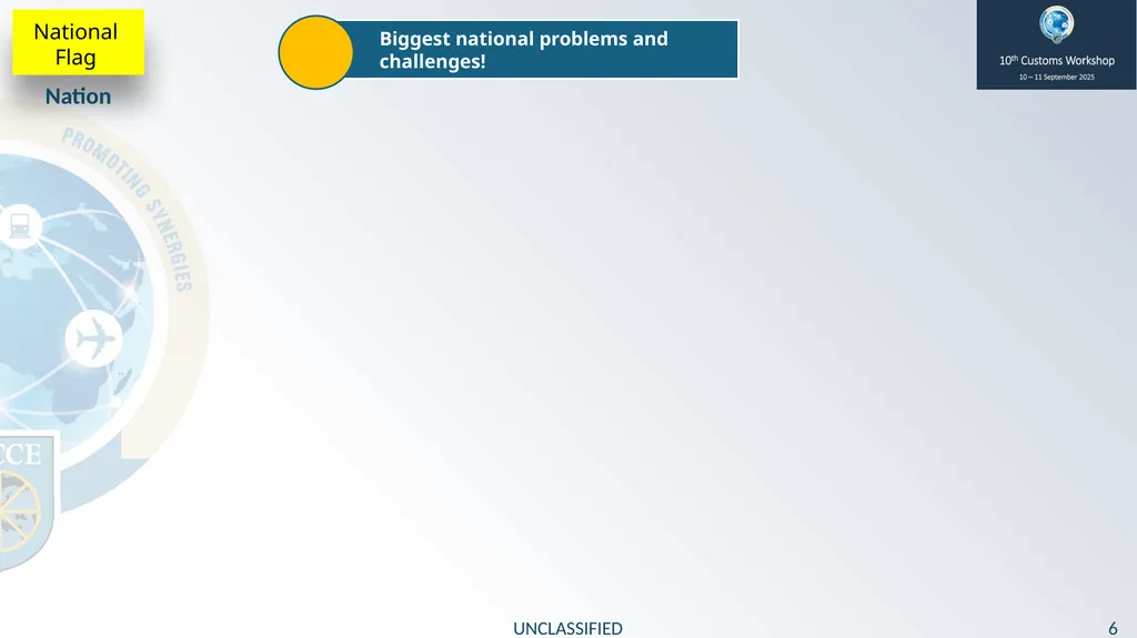 10th Customs Workshop 10 – 11 September 2025 - slide 6 of 9
