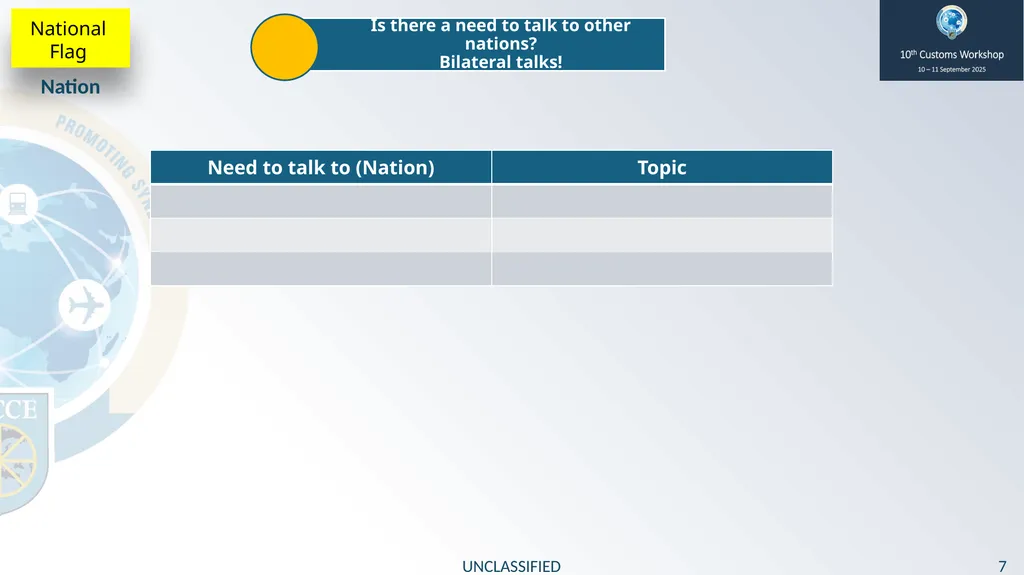 10th Customs Workshop 10 – 11 September 2025 - slide 7 of 9
