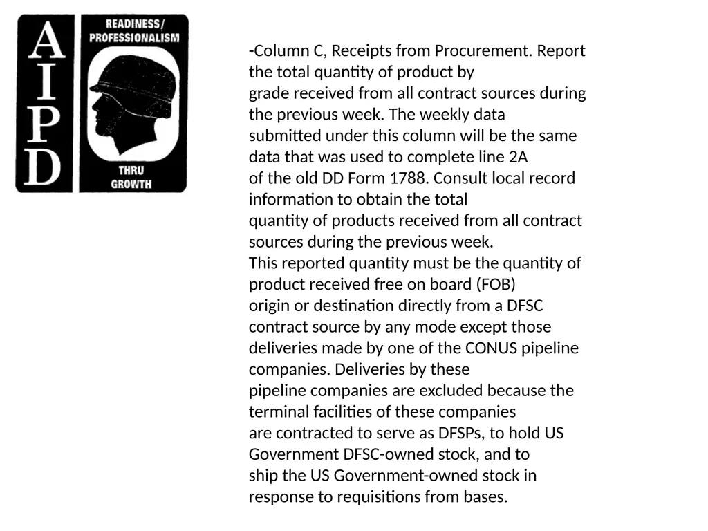 INTRODUCTION TO PREPARE RCS: DLA(W) 1884 (DFSC) - slide 15 of 41