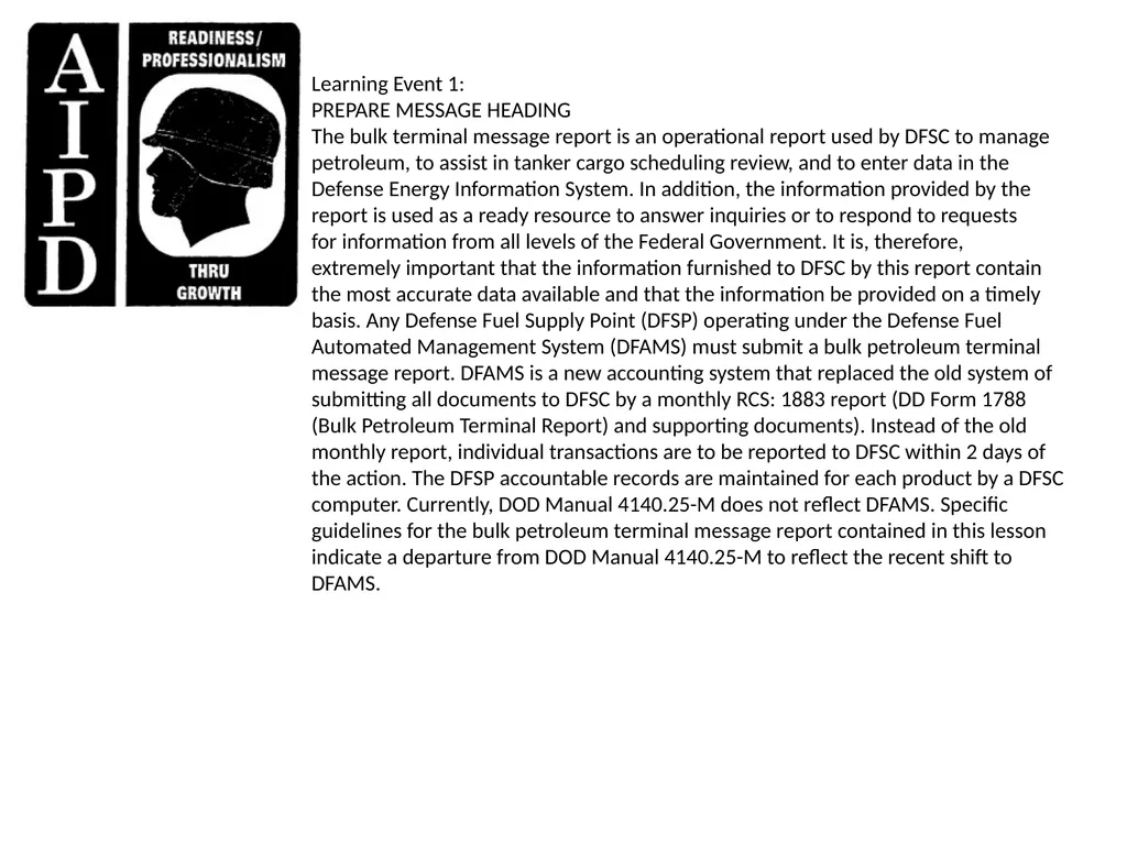 INTRODUCTION TO PREPARE RCS: DLA(W) 1884 (DFSC) - slide 6 of 41