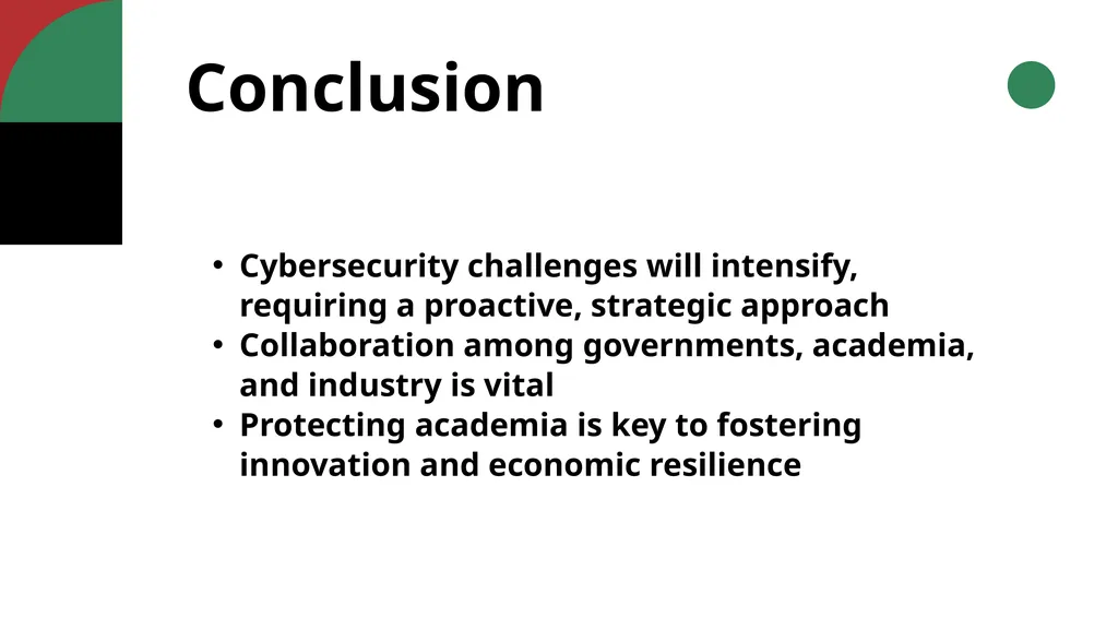 Safeguarding Innovation: Cybersecurity Challenges - slide 15 of 16