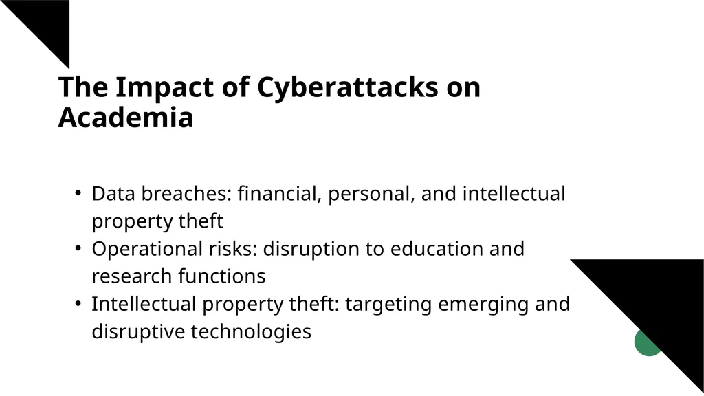 Safeguarding Innovation: Cybersecurity Challenges - slide 6 of 16