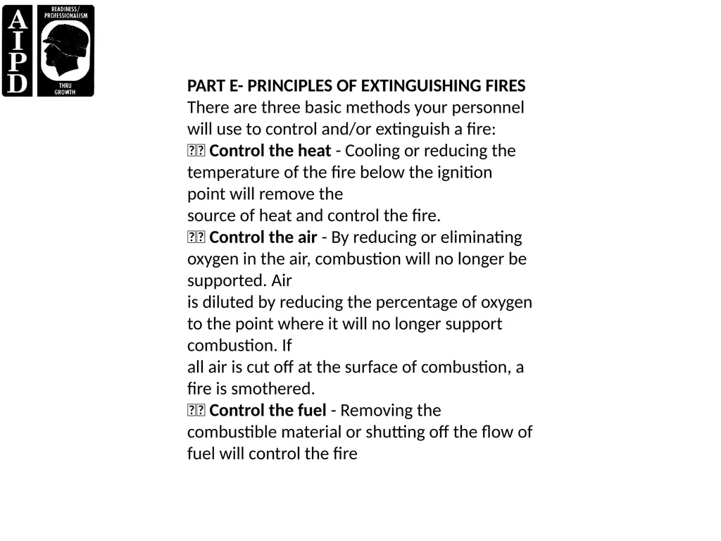 LESSON 1 FIRE AND SAFETY Critical Task: - slide 14 of 155
