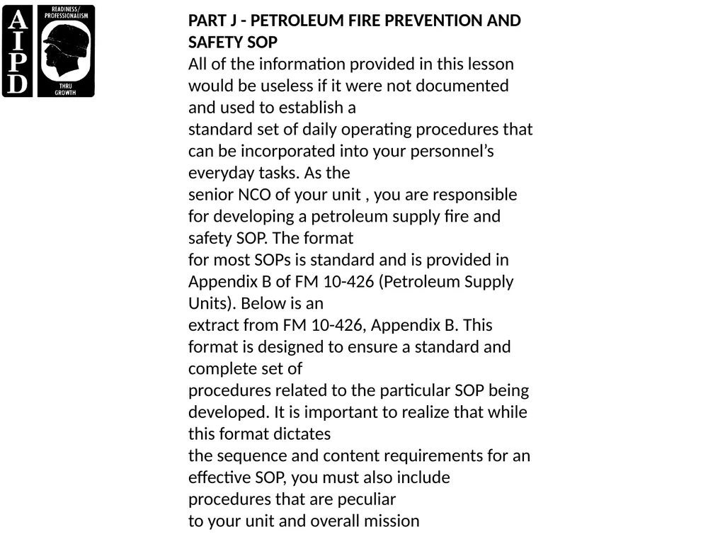 LESSON 1 FIRE AND SAFETY Critical Task: - slide 23 of 155