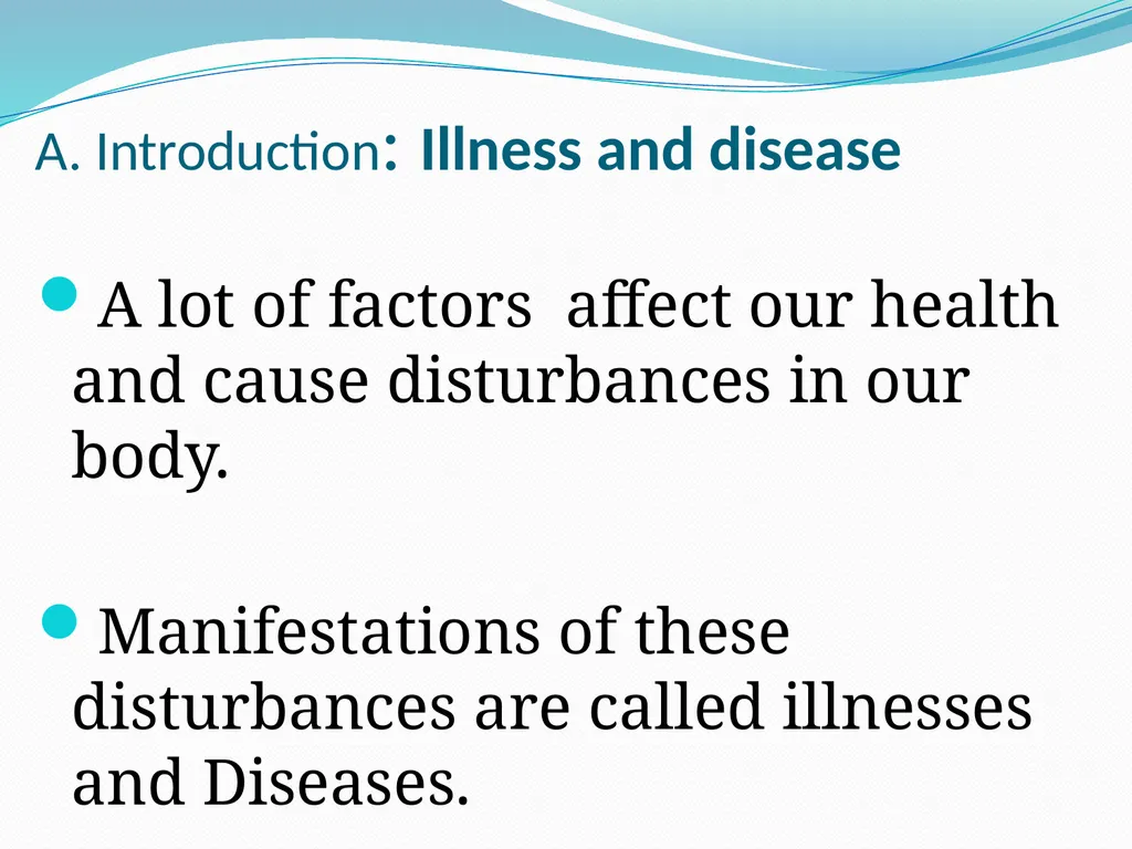 DEVIATION FROM HEALTH AND THE IMMUNE System - slide 5 of 50