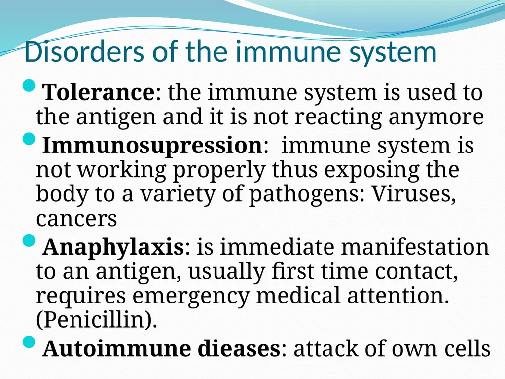 DEVIATION FROM HEALTH AND THE IMMUNE System - slide 32 of 50