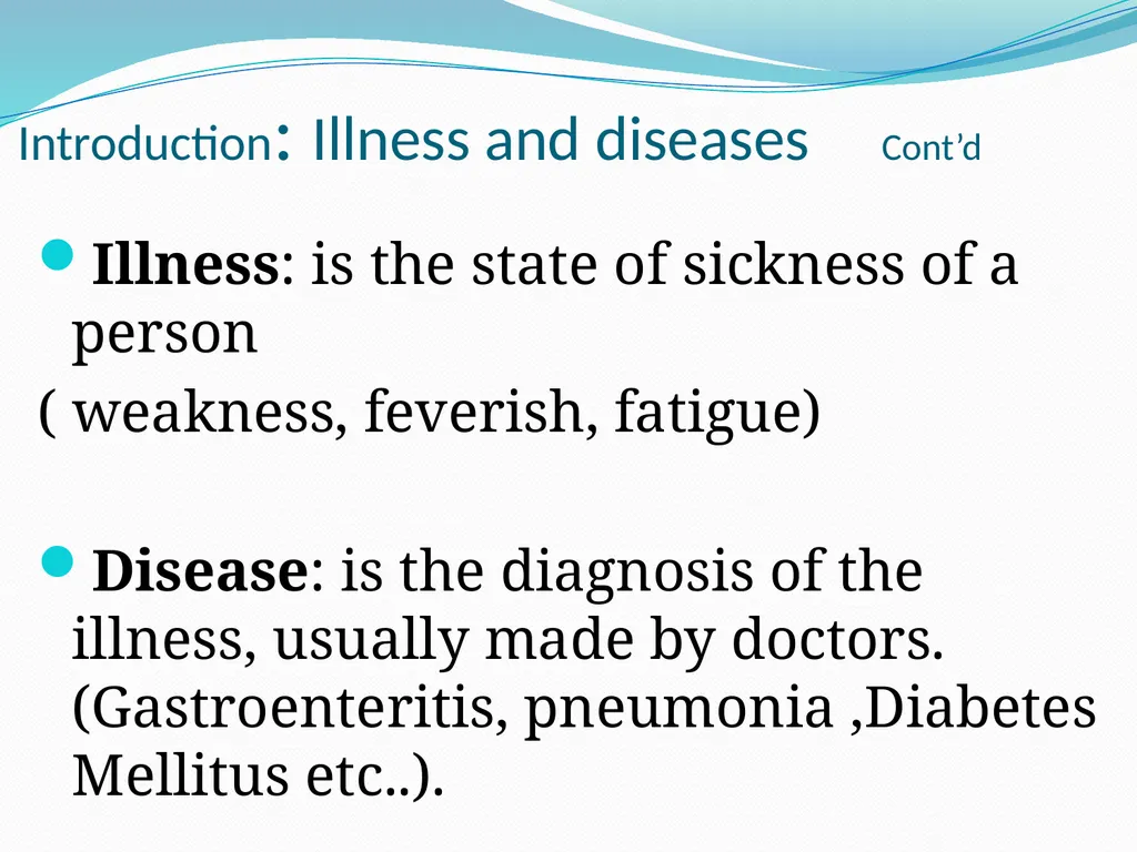 DEVIATION FROM HEALTH AND THE IMMUNE System - slide 6 of 50