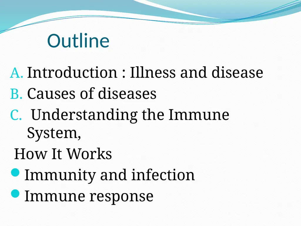 DEVIATION FROM HEALTH AND THE IMMUNE System - slide 3 of 50