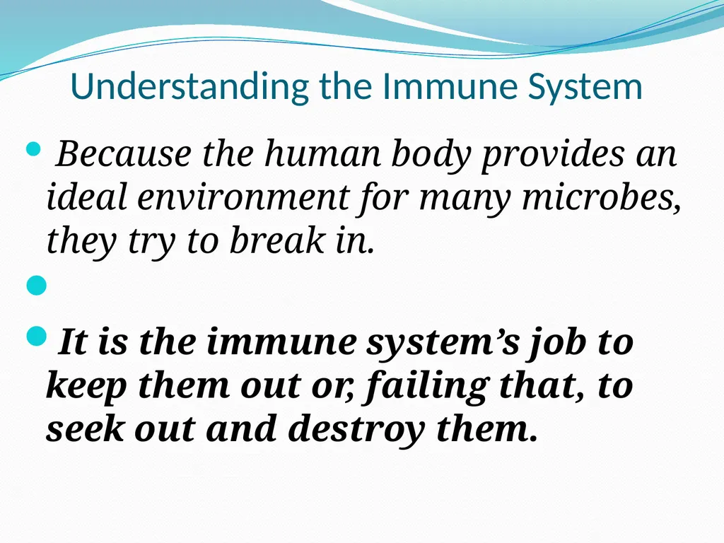DEVIATION FROM HEALTH AND THE IMMUNE System - slide 12 of 50