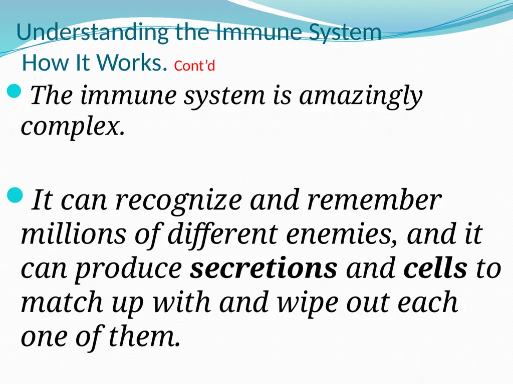 DEVIATION FROM HEALTH AND THE IMMUNE System - slide 13 of 50