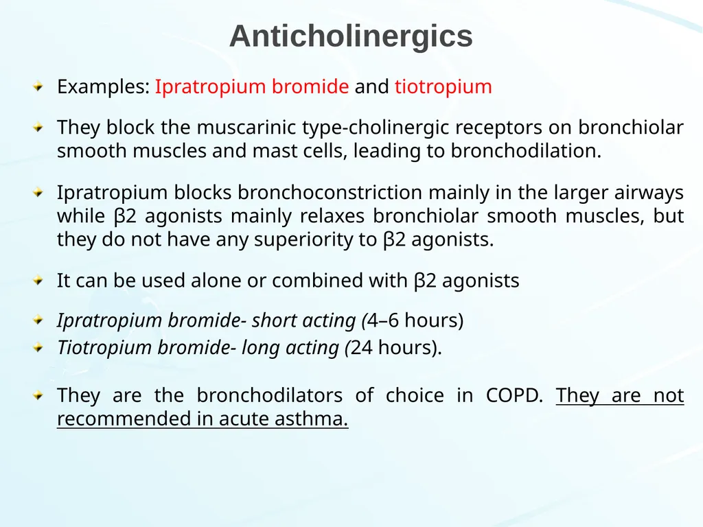 Respiratory System Pharmacology Akinluyi E.T. - slide 32 of 43