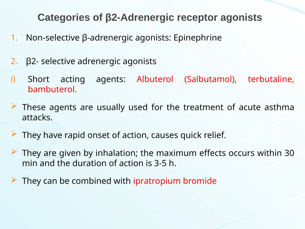 Respiratory System Pharmacology Akinluyi E.T. - slide 29 of 43