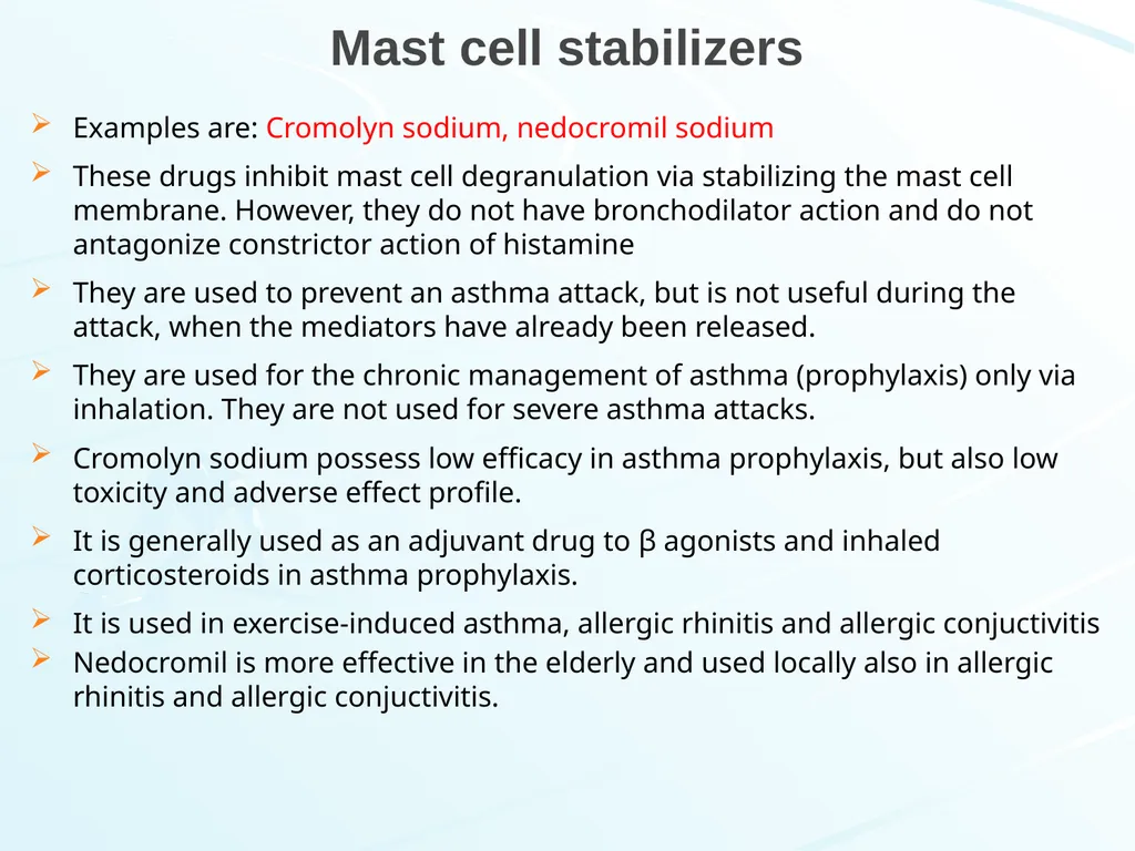 Respiratory System Pharmacology Akinluyi E.T. - slide 40 of 43