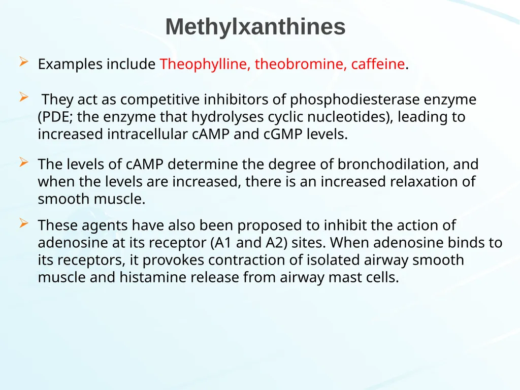 Respiratory System Pharmacology Akinluyi E.T. - slide 33 of 43