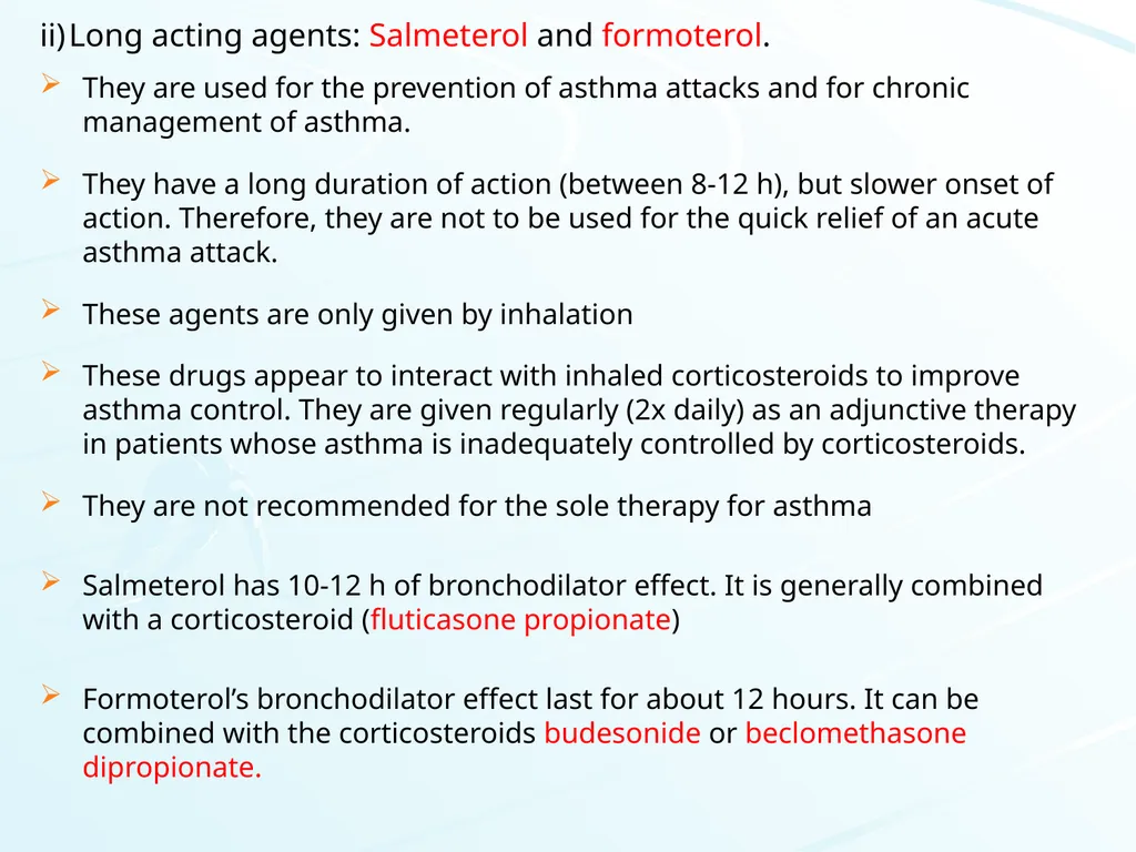 Respiratory System Pharmacology Akinluyi E.T. - slide 30 of 43