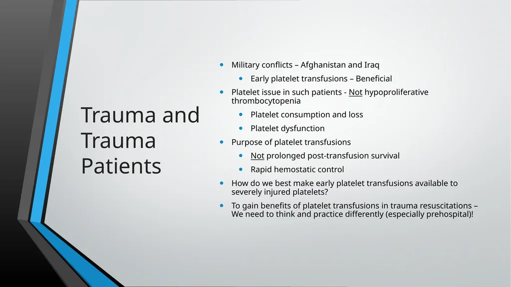 Cold-Stored Platelets and the Impact on Blood - slide 18 of 50