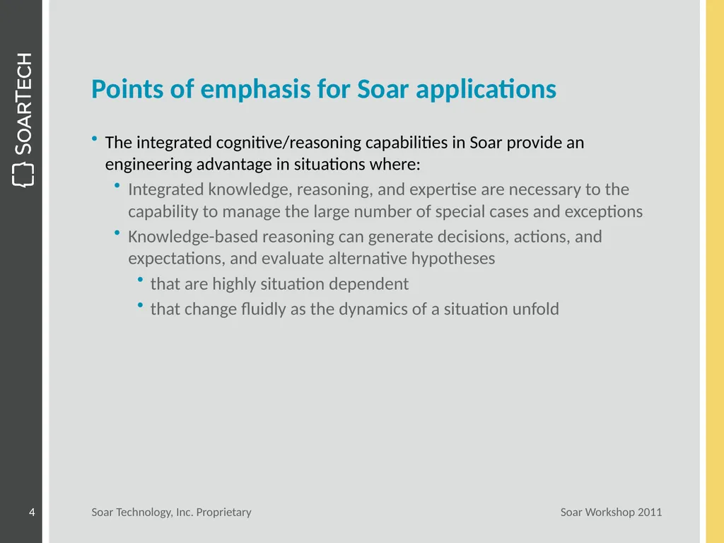 Current Applied Soar Agent Development June 16, - slide 4 of 10