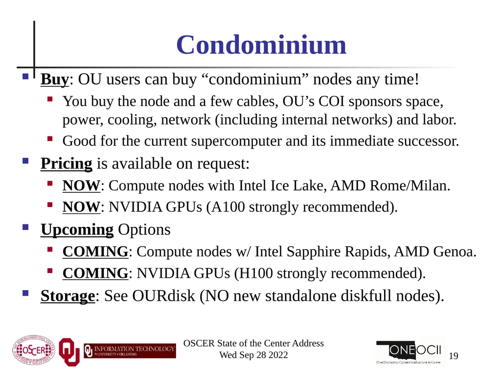 Oklahoma Supercomputing Symposium 2022 Happy 21st - slide 19 of 161