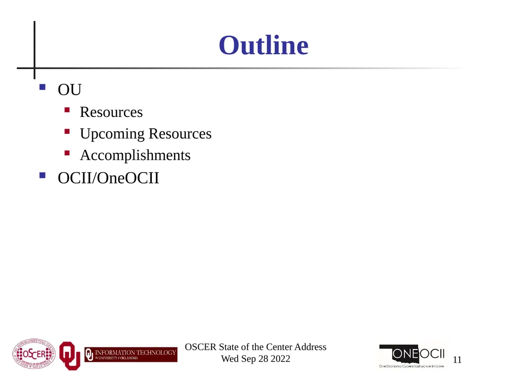 Oklahoma Supercomputing Symposium 2022 Happy 21st - slide 11 of 161
