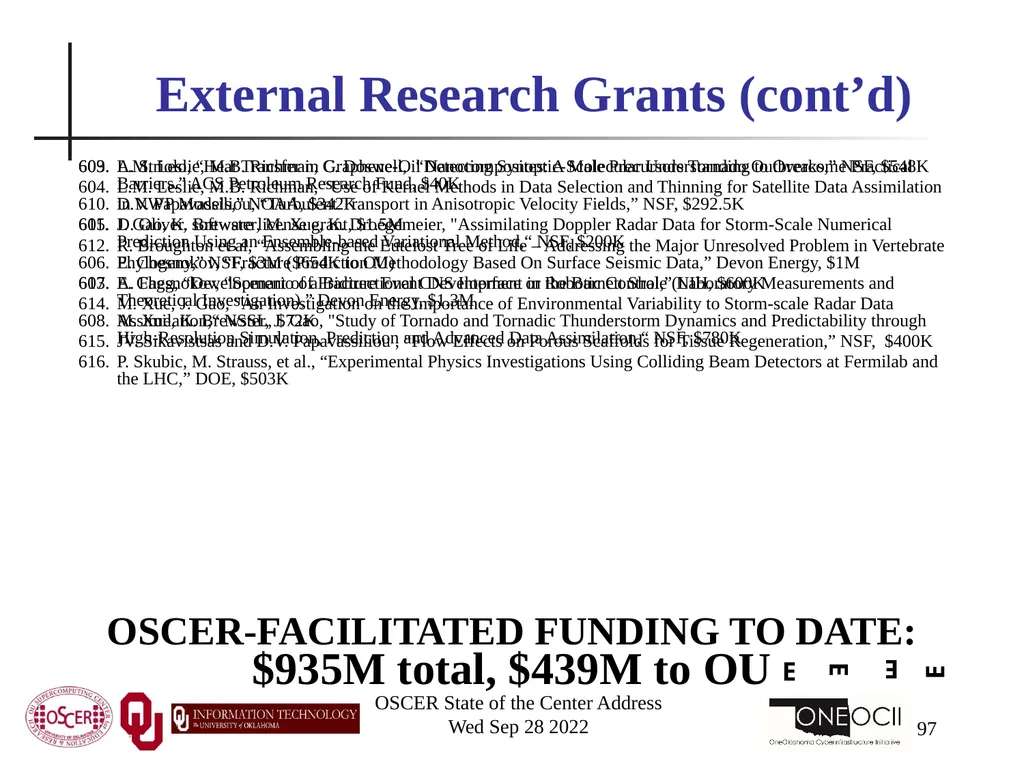 Oklahoma Supercomputing Symposium 2022 Happy 21st - slide 97 of 161