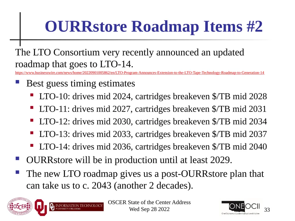 Oklahoma Supercomputing Symposium 2022 Happy 21st - slide 33 of 161
