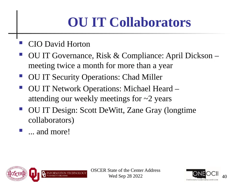 Oklahoma Supercomputing Symposium 2022 Happy 21st - slide 40 of 161