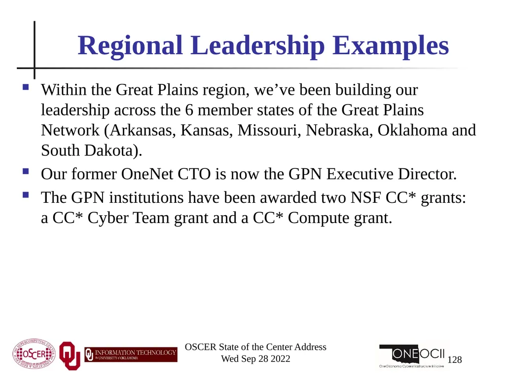 Oklahoma Supercomputing Symposium 2022 Happy 21st - slide 128 of 161