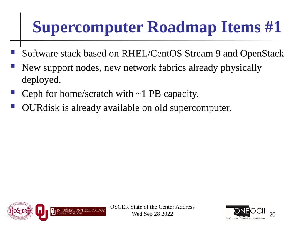 Oklahoma Supercomputing Symposium 2022 Happy 21st - slide 20 of 161