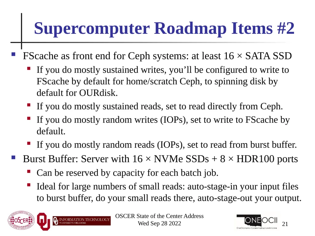Oklahoma Supercomputing Symposium 2022 Happy 21st - slide 21 of 161