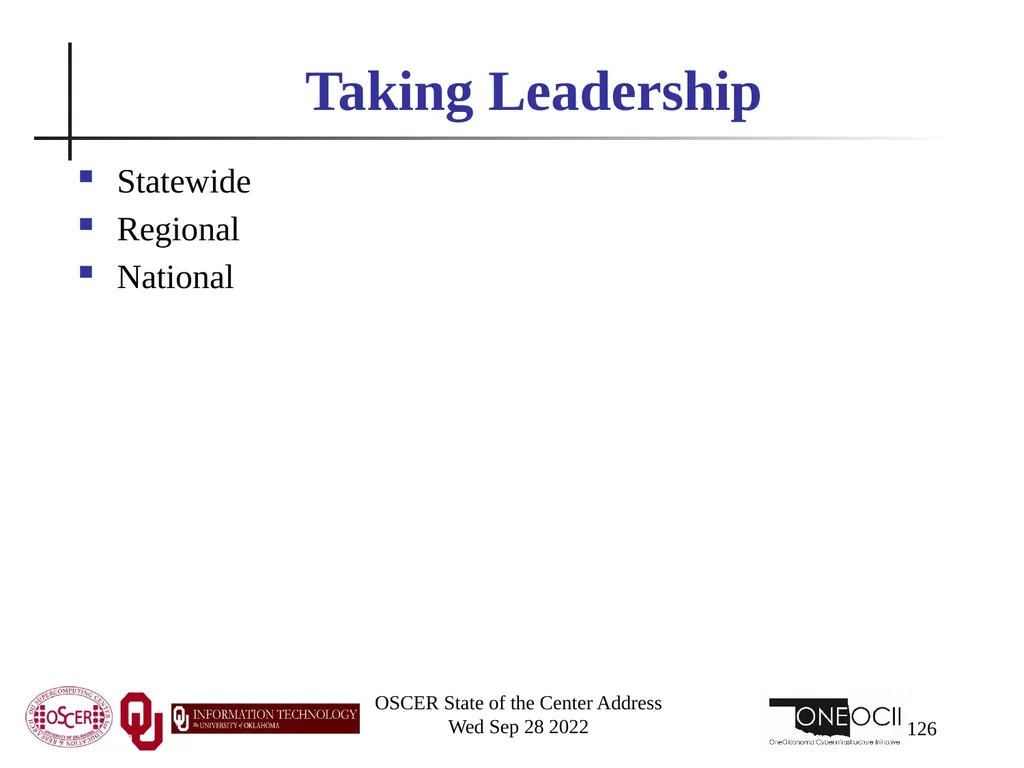 Oklahoma Supercomputing Symposium 2022 Happy 21st - slide 126 of 161