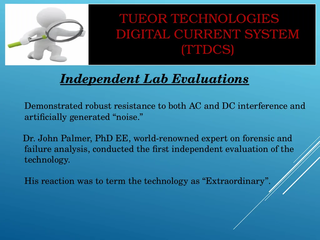 WINS Tueor Technologies Digital Current System - slide 22 of 63