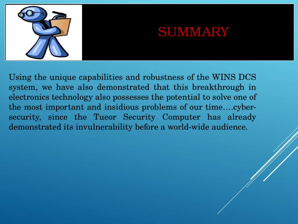 WINS Tueor Technologies Digital Current System - slide 61 of 63